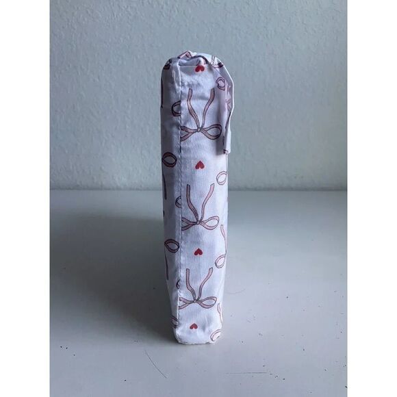 Cupcakes & Cashmere Pink Bows And Hearts TWIN SIZE Sheet Set Coquette NEW - Picture 4 of 11